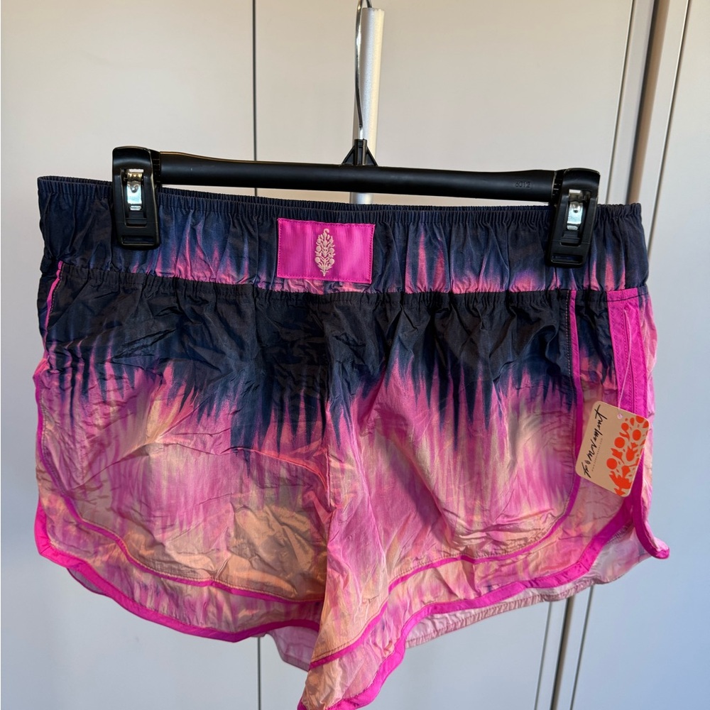 FP Movement by Free People Pink and Black Gradient Shorts